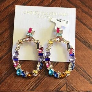 Christian Siriano Multicolor Hoop Earrings